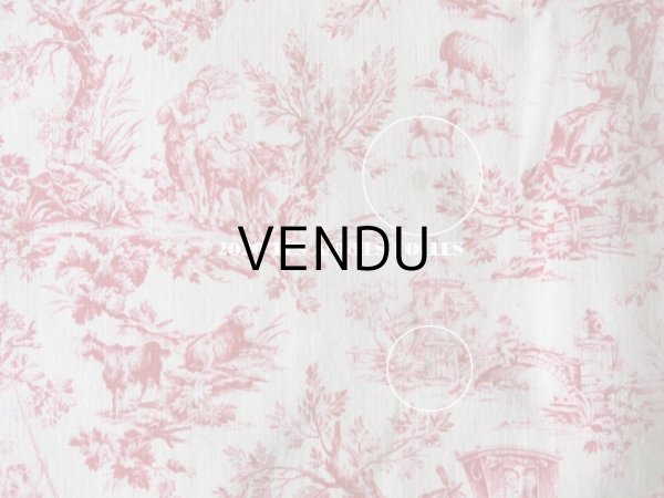 画像19: アンティーク 小さな絵柄 トワル・ド・ジュイ　コットン製ファブリック　 (19)