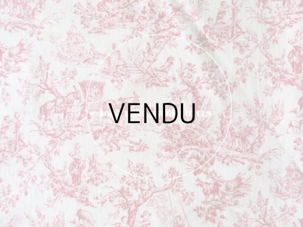 画像16: アンティーク 小さな絵柄 トワル・ド・ジュイ　コットン製ファブリック　 (16)