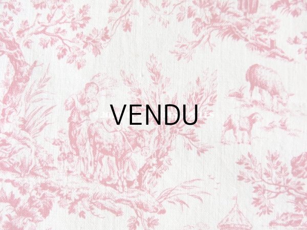 画像6: アンティーク 小さな絵柄 トワル・ド・ジュイ　コットン製ファブリック　 (6)