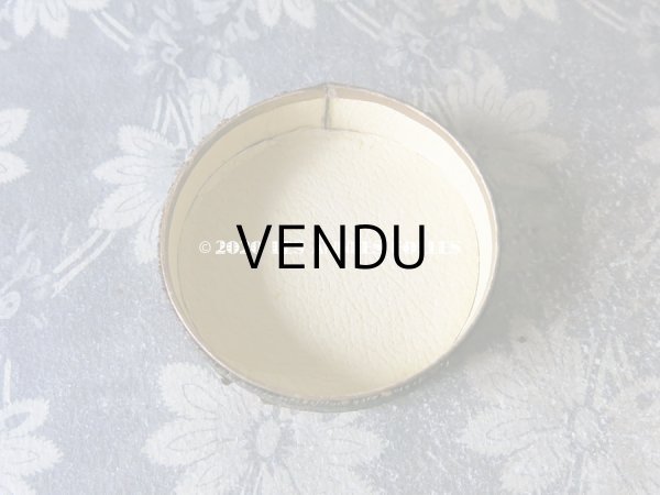 画像8: アンティーク　シルク製ロココモチーフ付 パウダーボックス  (8)