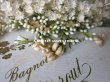 画像9: アンティーク 白い花＆ワックスフラワーの花冠 ヘッドリース ウェディング 結婚式 ティアラ (9)