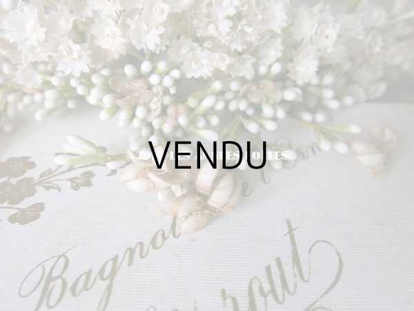 画像9: アンティーク 白い花＆ワックスフラワーの花冠 ヘッドリース ウェディング 結婚式 ティアラ (9)