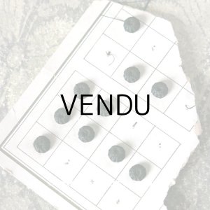 画像: アンティーク ドール用 シルク製 くるみボタン 極小 6mm 黒 4〜6ピースのセット 