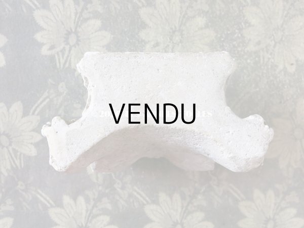 画像7: アンティーク 石膏の小さな台座 リボンのガーランド (7)