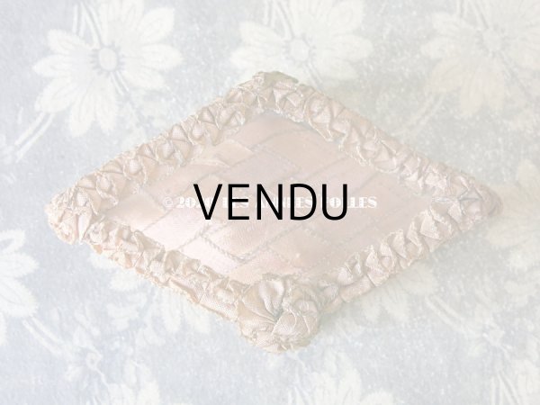 画像3: アンティーク リボンワークのジュエリーボックス スモーキーピンクオレンジ (3)