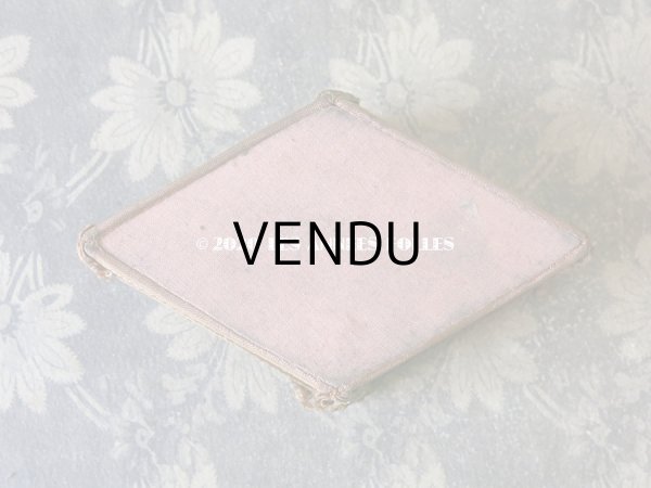 画像4: アンティーク リボンワークのジュエリーボックス スモーキーピンクオレンジ (4)