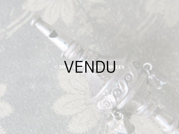 画像6: 19世紀 ナポレオン3世時代 アンティーク ラトル シルバー製  (6)