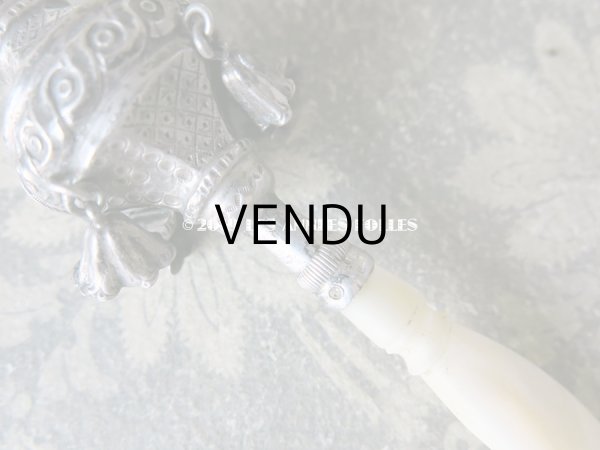 画像5: 19世紀 ナポレオン3世時代 アンティーク ラトル シルバー製  (5)