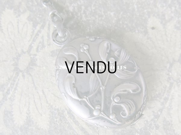 画像14: 1900年代 アンティーク シルバー製 シャトレーヌ ヤドリギ (14)