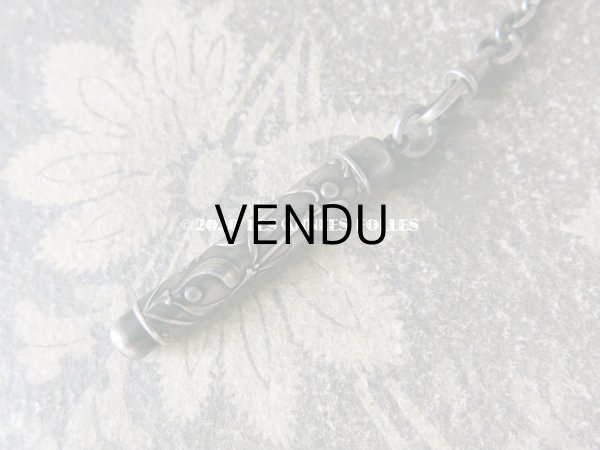 画像7: 1900年代 アンティーク シルバー製 シャトレーヌ ヤドリギ (7)