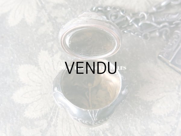 画像5: 1900年代 アンティーク シルバー製 シャトレーヌ ヤドリギ (5)