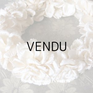 画像: 1900年代 アンティーク シルクサテン 薔薇の布花のヘッドリース ティアラ