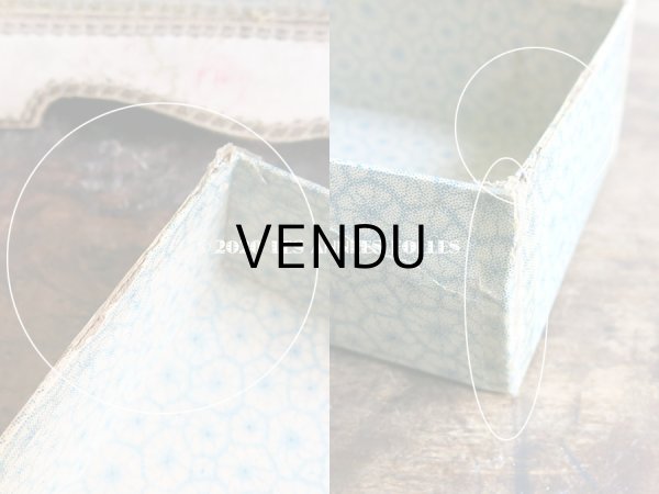 画像11: 【セール対象外】1900年代 アンティーク カルトナージュチェスト  薔薇模様 (11)