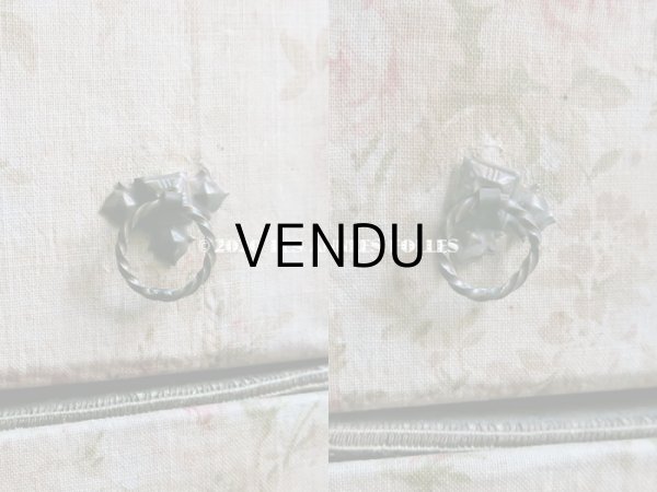 画像12: 【セール対象外】1900年代 アンティーク カルトナージュチェスト  薔薇模様 (12)