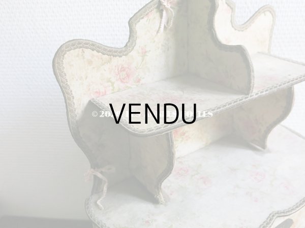 画像6: 【セール対象外】1900年代 アンティーク カルトナージュチェスト  薔薇模様 (6)
