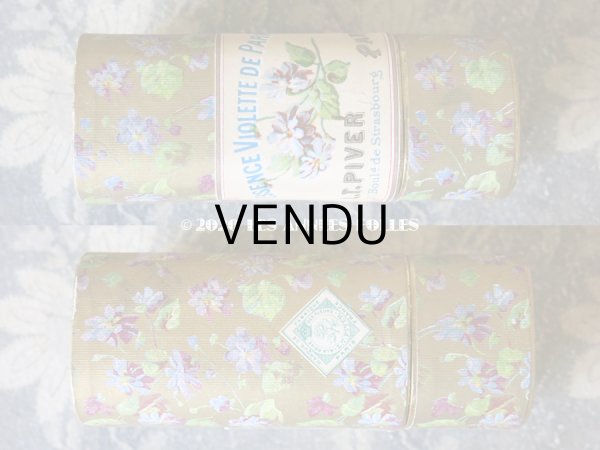 画像16: 1894年 アンティーク コフレ ボックス入り香水瓶 ＆ オードトワレの香水瓶 & パウダーボックス & 石鹸 VIOLETTES DE PARME - L.T.PIVER - (16)