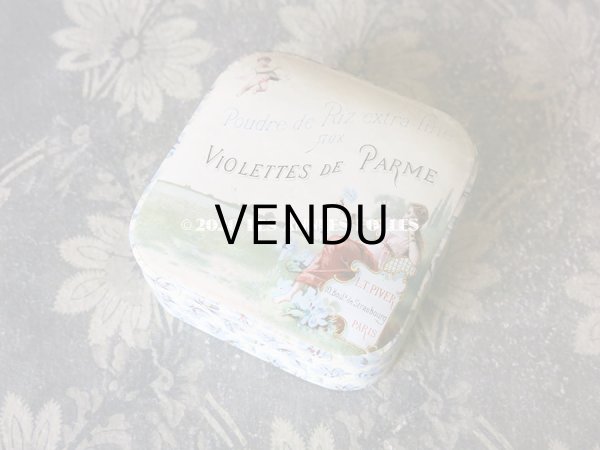 画像5: 1894年 アンティーク コフレ ボックス入り香水瓶 ＆ オードトワレの香水瓶 & パウダーボックス & 石鹸 VIOLETTES DE PARME - L.T.PIVER - (5)