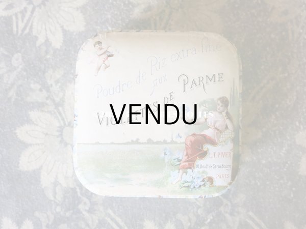 画像6: 1894年 アンティーク コフレ ボックス入り香水瓶 ＆ オードトワレの香水瓶 & パウダーボックス & 石鹸 VIOLETTES DE PARME - L.T.PIVER - (6)