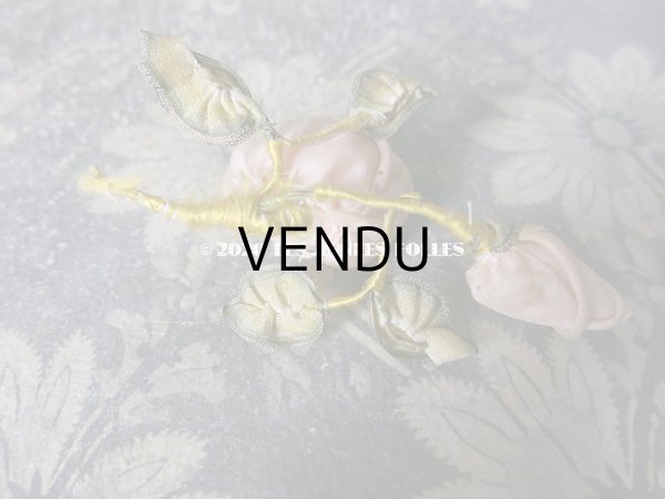 画像7: アンティーク 球状 淡いピンクの薔薇のロココモチーフ  (7)