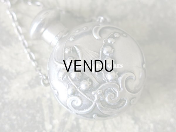 画像4: アンティーク シャトレーヌ用 シルバー製 鈴蘭の香水瓶 (4)