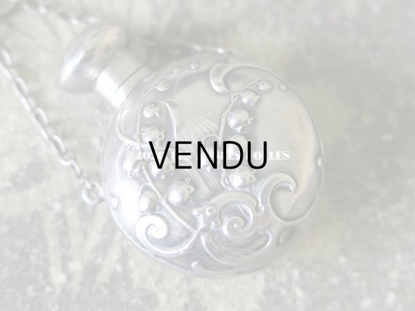 画像3: アンティーク シャトレーヌ用 シルバー製 鈴蘭の香水瓶 (3)