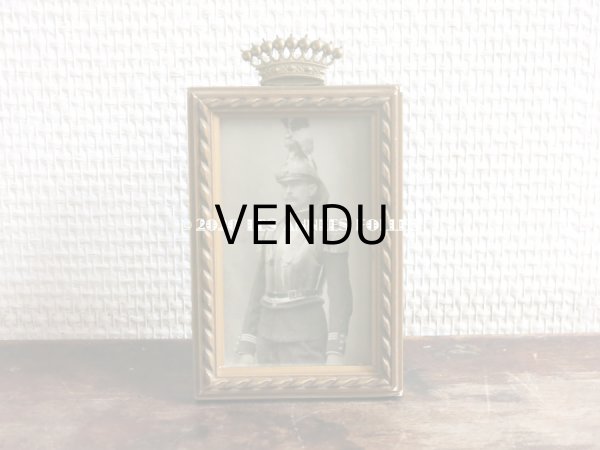 画像3: 19世紀末 アンティーク 王冠のフォトフレーム  (3)