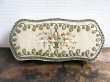 画像3: 1900年代 アンティーク リボン刺繍のカルトナージュボックス　グローブ入れ  (3)