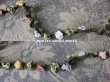 画像5: アンティーク  シルク製 6色の薔薇のロココトリム  ロココリボン 52cm (5)
