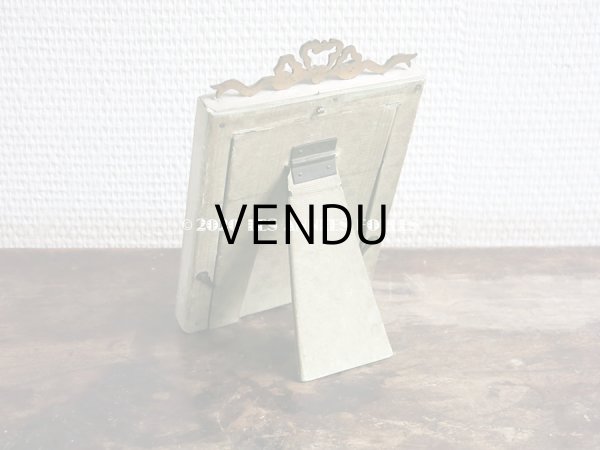 画像5: アンティーク  リボン装飾のフォトフレーム　王冠のトレードマーク パリのアトリエ (5)