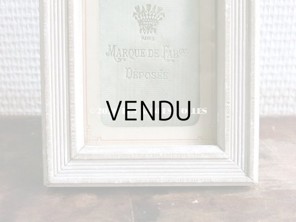 画像4: アンティーク  リボン装飾のフォトフレーム　王冠のトレードマーク パリのアトリエ (4)