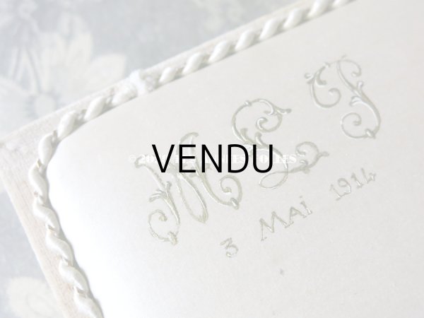 画像5: 1911年　アンティーク シルク製 初聖体のドラジェボックス プルミエール・コミュニオン (5)