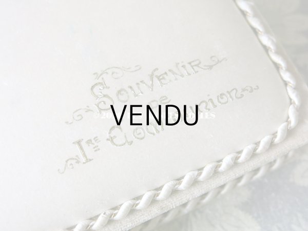 画像6: 1911年　アンティーク シルク製 初聖体のドラジェボックス プルミエール・コミュニオン (6)