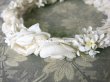 画像8: アンティーク 薔薇&ライラックの花冠 オフホワイト 布花のヘッドリース ティアラ (8)