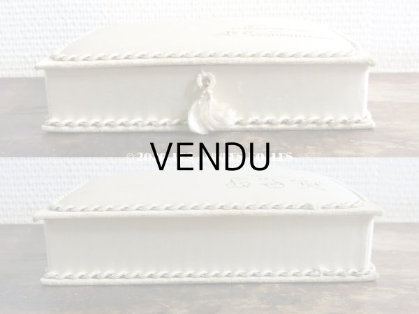 画像12: 1911年　アンティーク シルク製 初聖体のドラジェボックス プルミエール・コミュニオン (12)