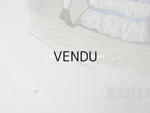 画像7: 1862年 アンティーク モード版画 モード雑誌 MODES VRAIES - MUSEE DES FAMILLES - (7)