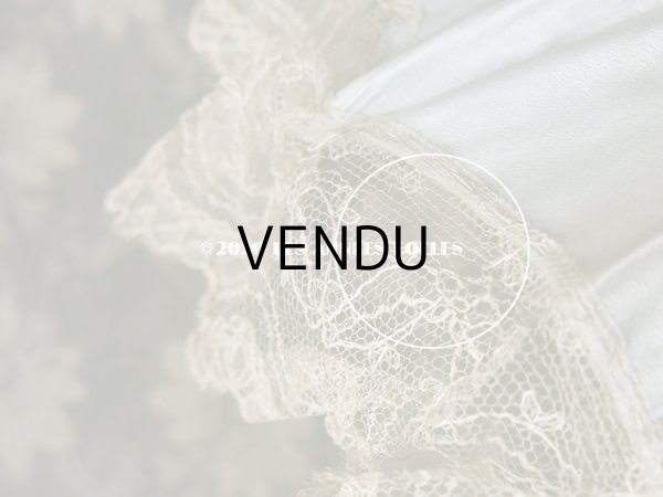 画像18: アンティーク  ドール用  パウダーブルーのパラソル 犬の頭のハンドル (18)