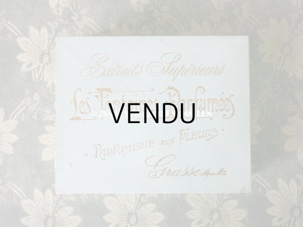 画像3: アンティーク パフュームボックス EXTRAIT  SUPERIEURS LES FONTAINES PARFUMEES - PARFUMERIE AUX FLEURS - (3)