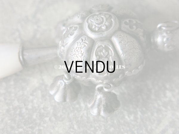 画像9: 19世紀 ナポレオン3世時代 アンティーク ラトル シルバー製  (9)