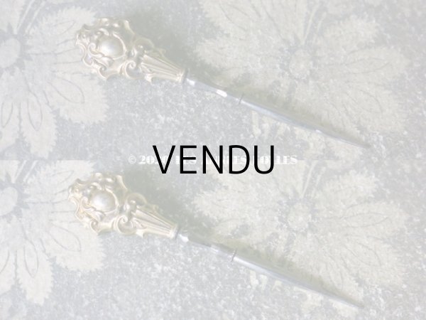 画像15: 19世紀初頭 シャルル10世時代 アンティーク ヴェルメイユ製  裁縫道具のセット (15)