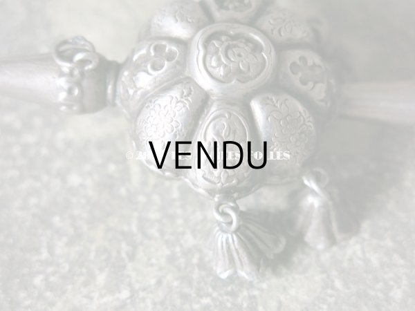 画像8: 19世紀 ナポレオン3世時代 アンティーク ラトル シルバー製  (8)