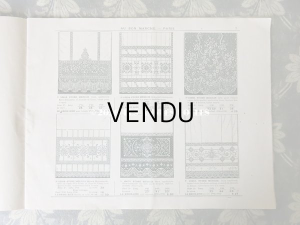 画像4: アンティーク ボンマルシェのカタログ　カーテン＆ベッドカバー RIDEAUX BLANCS - AU BON MARCHE - (4)