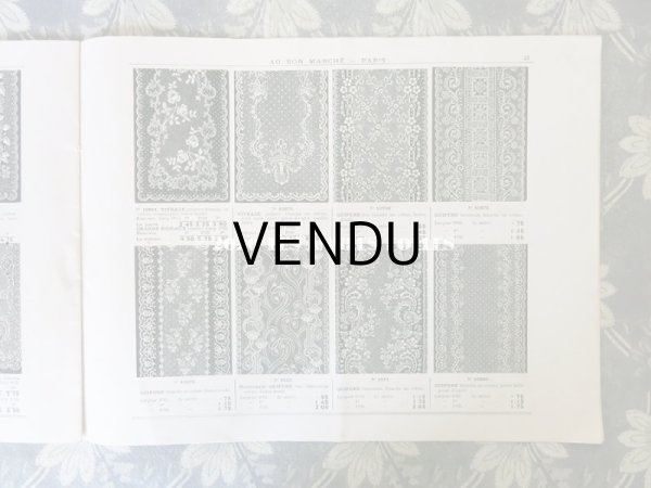 画像7: アンティーク ボンマルシェのカタログ　カーテン＆ベッドカバー RIDEAUX BLANCS - AU BON MARCHE - (7)