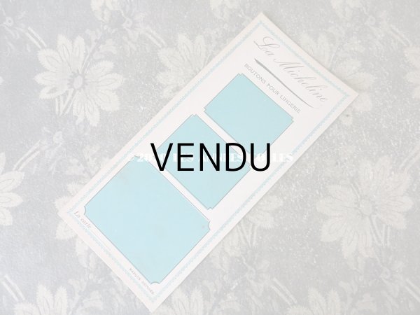 画像2: 未使用 アンティーク メルスリー ボタン用台紙 2枚セット (2)