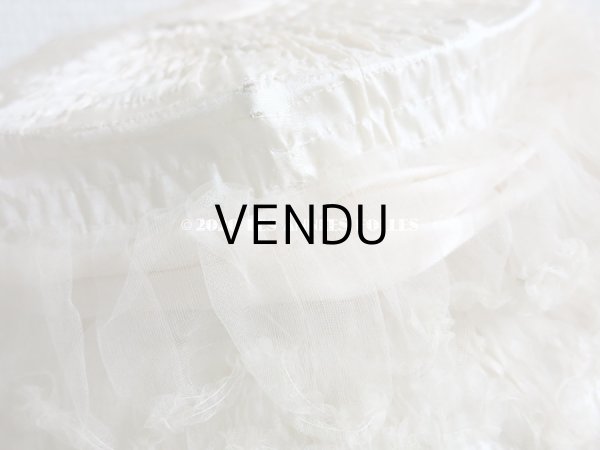 画像10: 19世紀末 アンティーク 小さな女の子用 帽子 箱付き パウダーピンクのシルクサテン＆シルクシフォン (10)