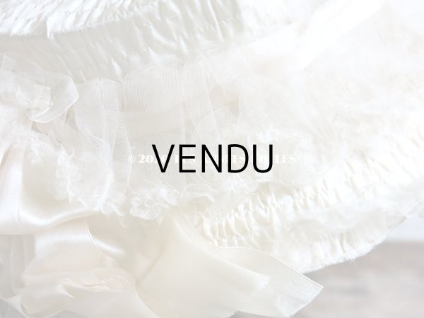 画像11: 19世紀末 アンティーク 小さな女の子用 帽子 箱付き パウダーピンクのシルクサテン＆シルクシフォン (11)