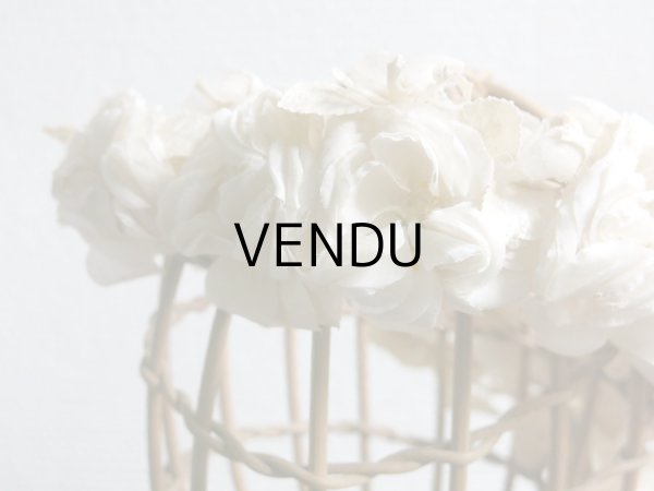 画像12: アンティーク 薔薇とその蕾の花冠 オフホワイト 布花のヘッドリース ティアラ (12)