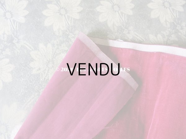 画像5: 1900年代 アンティーク ファブリック シルク製 ベルベット  (5)