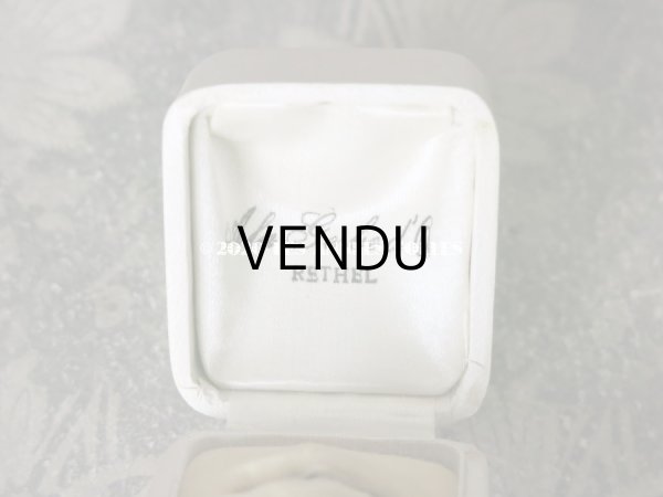 画像8: アンティーク ジュエリーボックス 金彩入り オフホワイト リングボックス (8)