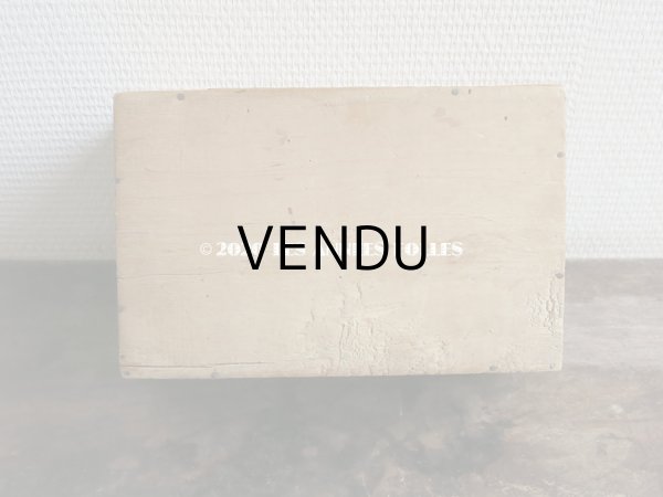 画像5: 1900年代 アンティーク ボンマルシェ百貨店の木箱 フェザー＆布花  - AU BON MARCHE MAISON BOUCICAUT PARIS - (5)