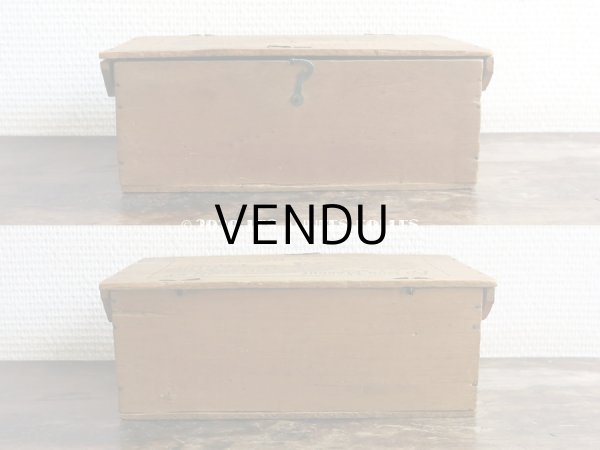 画像6: 1900年代 アンティーク ボンマルシェ百貨店の木箱 フェザー＆布花  - AU BON MARCHE MAISON BOUCICAUT PARIS - (6)